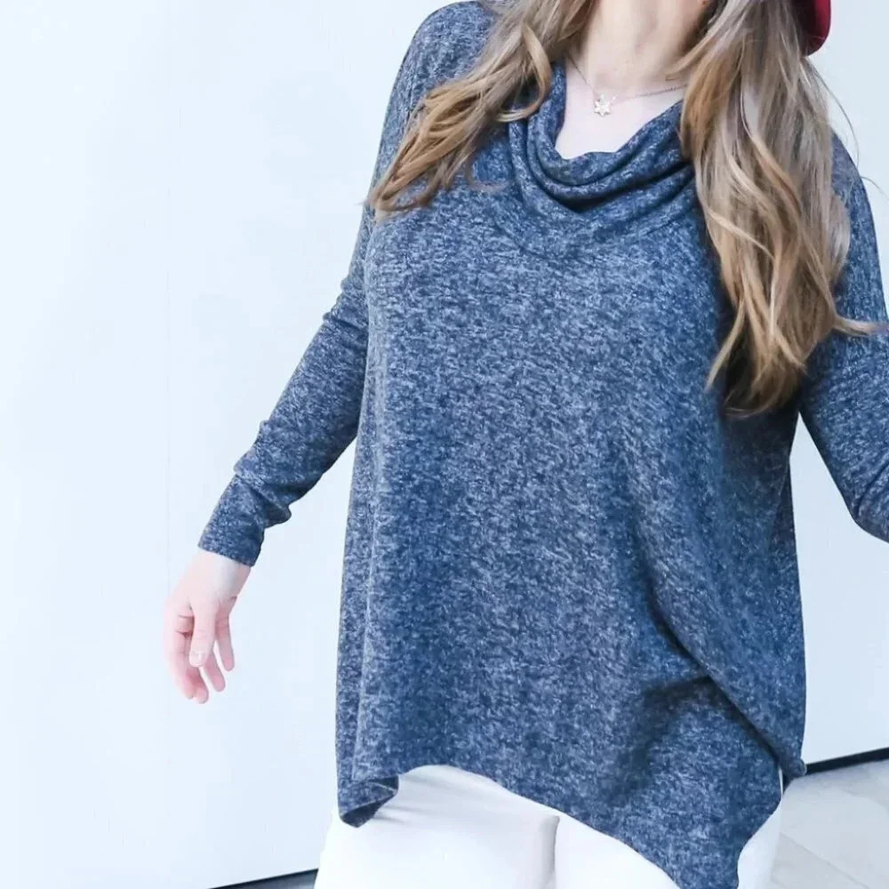 Express oversized cowl neck top - Picture 3 of 10